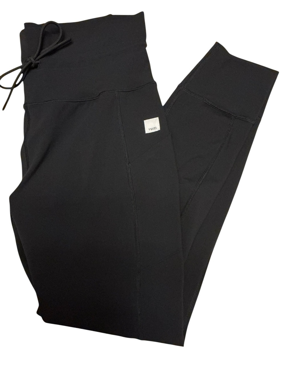 Vuori Daily Legging Black Drawcord Pocket 7/8 Leggings M - SOLD OUT ONLINE EUC - Picture 5 of 8